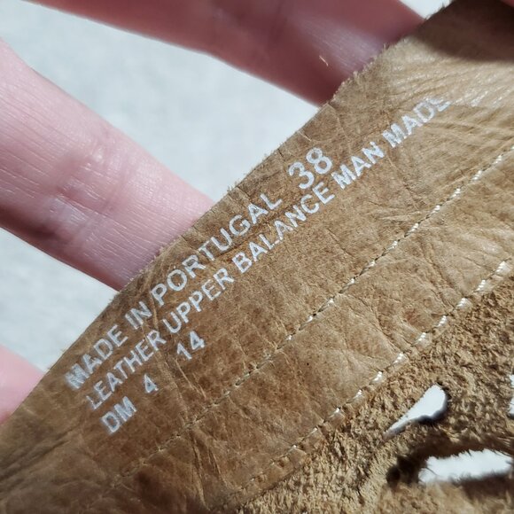 DROMEDARIS Kenza Ankle Boots Booties Leather Cut Out Rustic Brown Women 38EU 7US - Picture 11 of 14